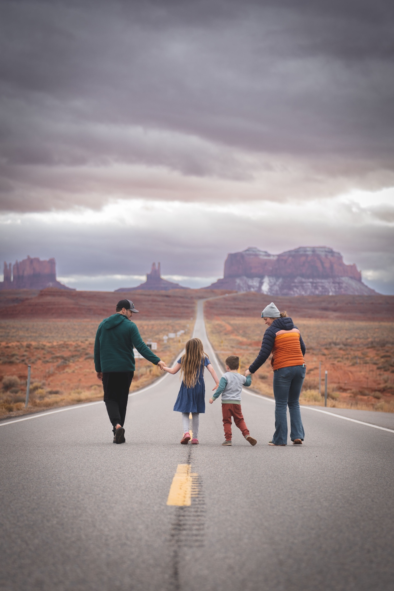 On the road with the family